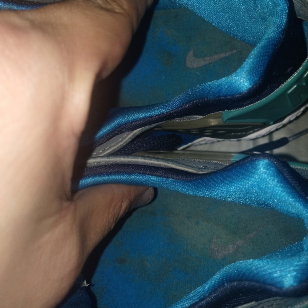 Nike Air Huarache Run Ultra 318429-044 Men's Gray Blue Athletic Sneakers Size 9 - Picture 4 of 11